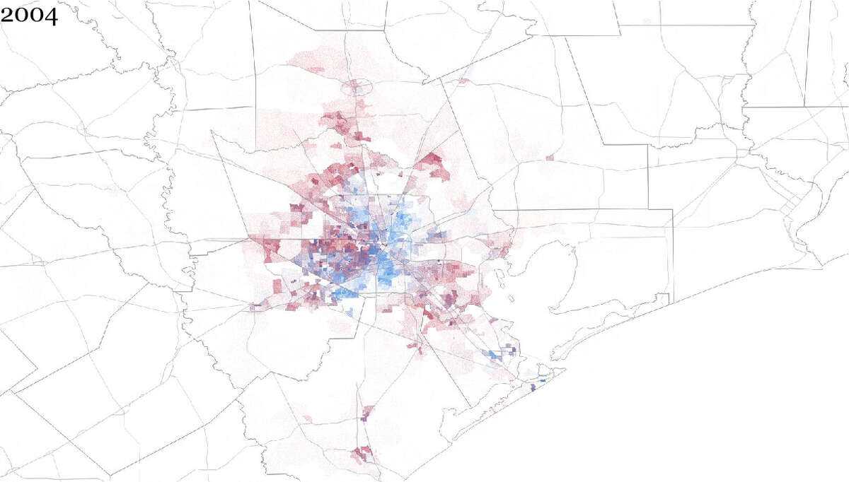 Houston Area Maps Show Where Democrats Gop Are Gaining Votes