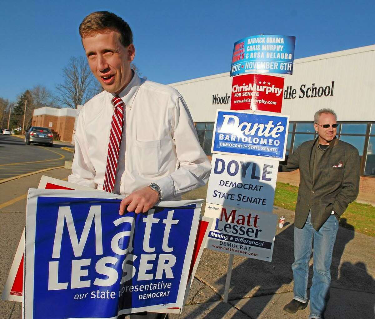 State Rep. Matt Lesser, D-Middletown, is exploring a run for state Senate in the 9th District, now occupied by Sen. Paul Doyle, D-Wethersfield.