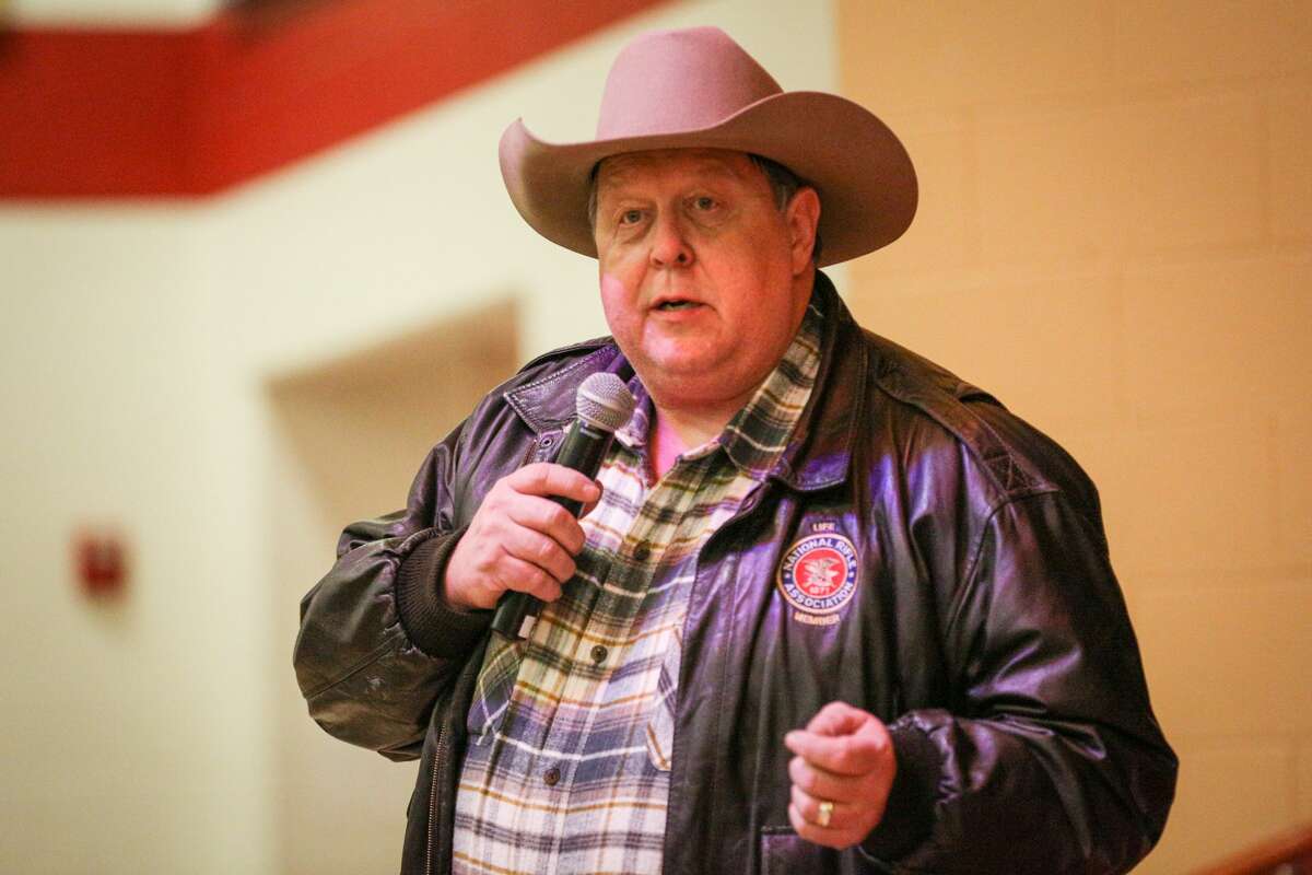 Cecil Bell, Jr., incumbent State Rep. House District 3, speaks during the Public Republican Candidate Forum hosted by Magnolia Area Republican Women on Monday, Jan. 15, 2018, at Magnolia Parkway Elementary.