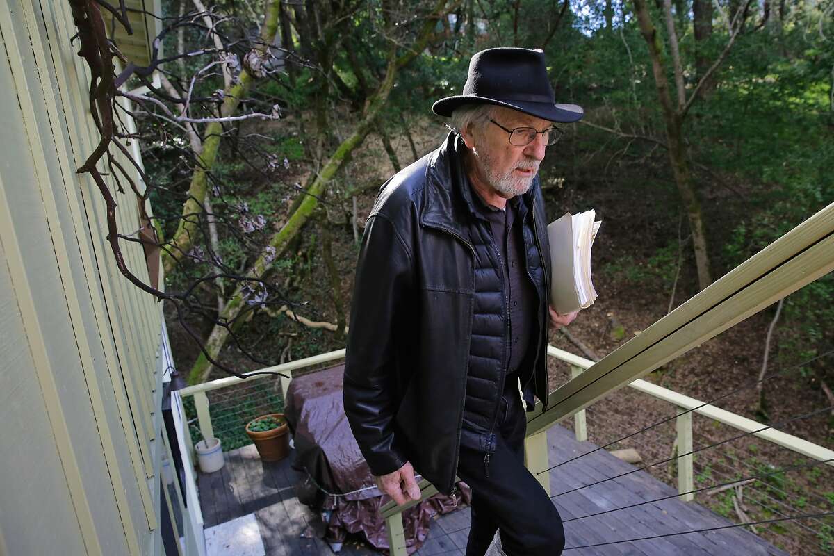 Dave Henderson the president of the Fitch Mountain Homeowners Association, at his rural home in just outside of Healdsburg, Calif., on Mon. Feb. 26, 2018. Henderson is constantly encouraging homeowners in the neighborhood to provide defensible space around their homes.