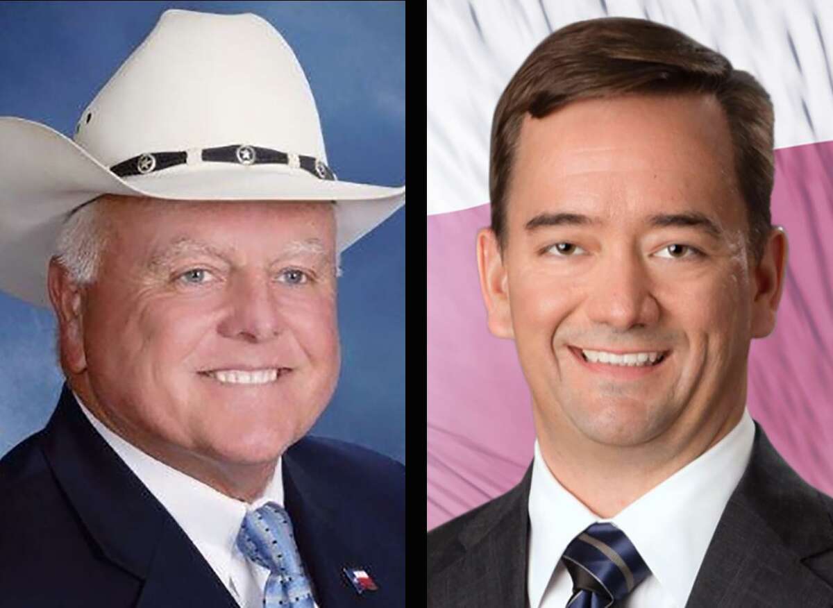 Sid Miller, left, and Trey Blocker, right, candidates for Texas Agriculture Commissioner.