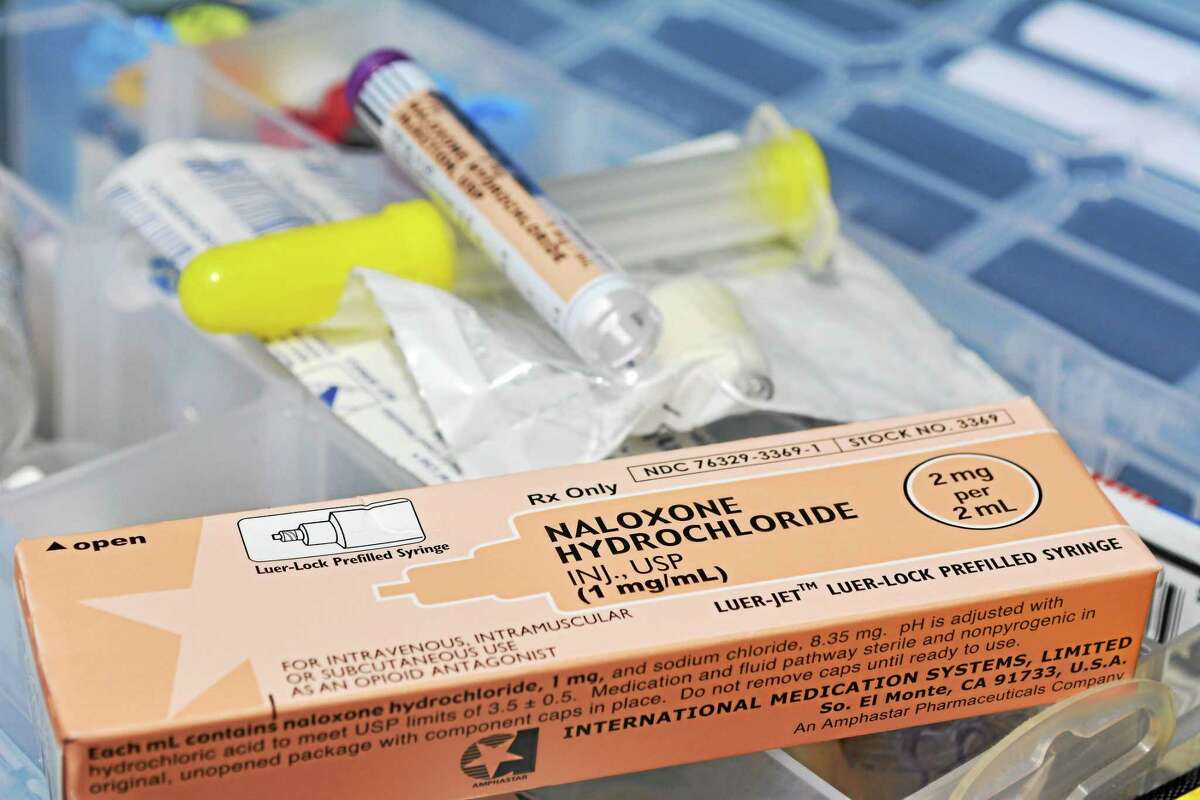Naloxone Hydrochloride, known by the name-brand Narcan.