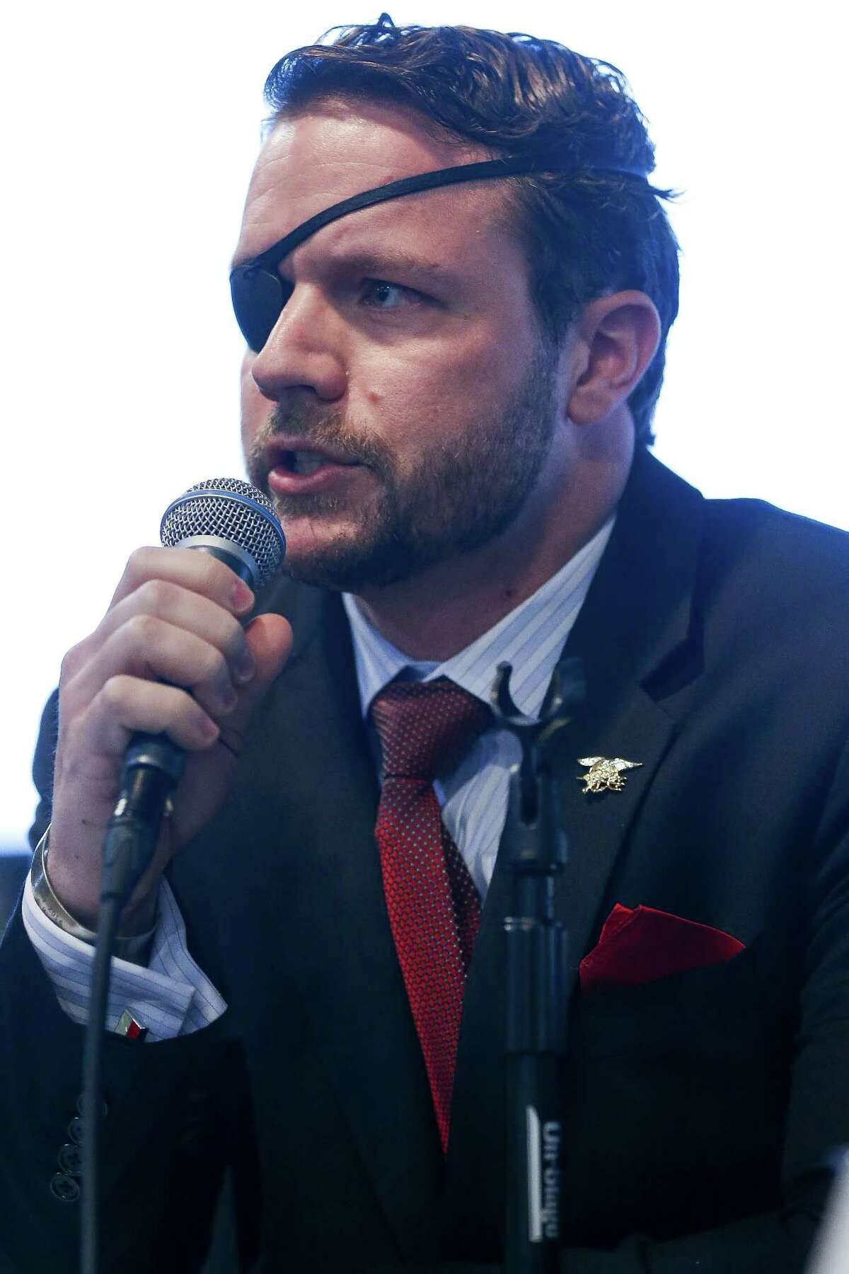 United States Congressional District 2 candidate Dan Crenshaw speaks during the Houston Congressional Candidate Forum at Houston's First Baptist Church Thursday, Jan. 18, 2018 in Houston. ( Michael Ciaglo / Houston Chronicle)