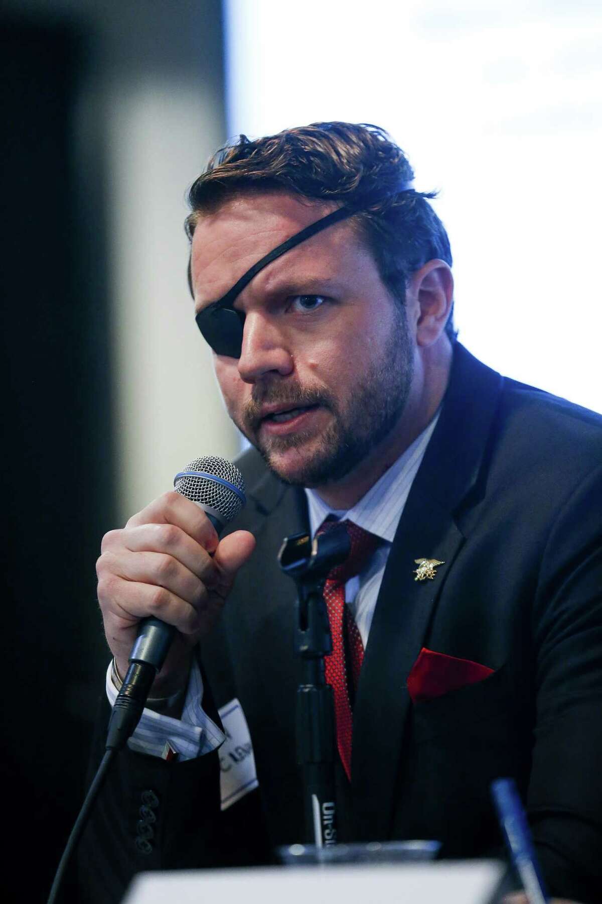 United States Congressional District 2 candidate Dan Crenshaw speaks during the Houston Congressional Candidate Forum at Houston's First Baptist Church Thursday, Jan. 18, 2018 in Houston. ( Michael Ciaglo / Houston Chronicle)