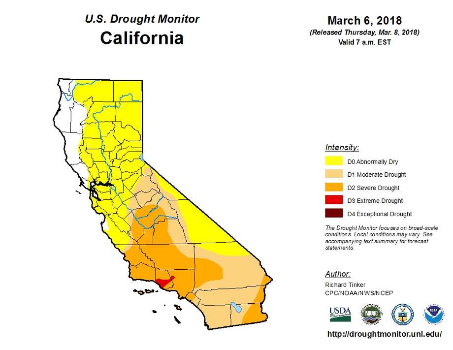 Drought In California Map Despite recent storm, California's 'drought map' depicts same 