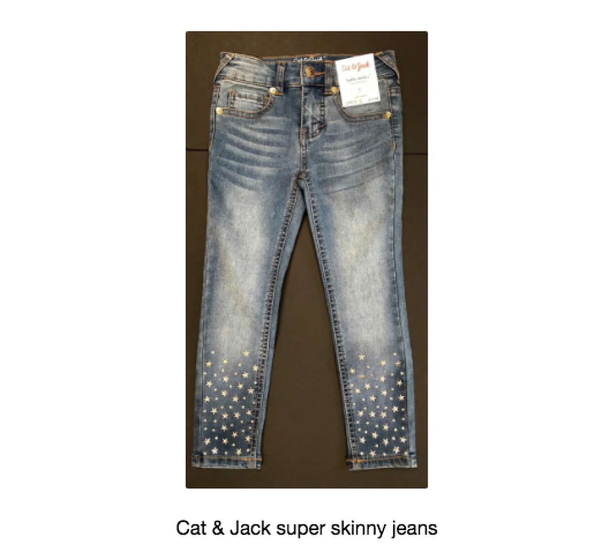 The Consumer Product Safety Commission issued a recall for 13,000 pairs of skinny jeans sold at Target. The jeans are embellished with star studs that have fallen off and injured people.