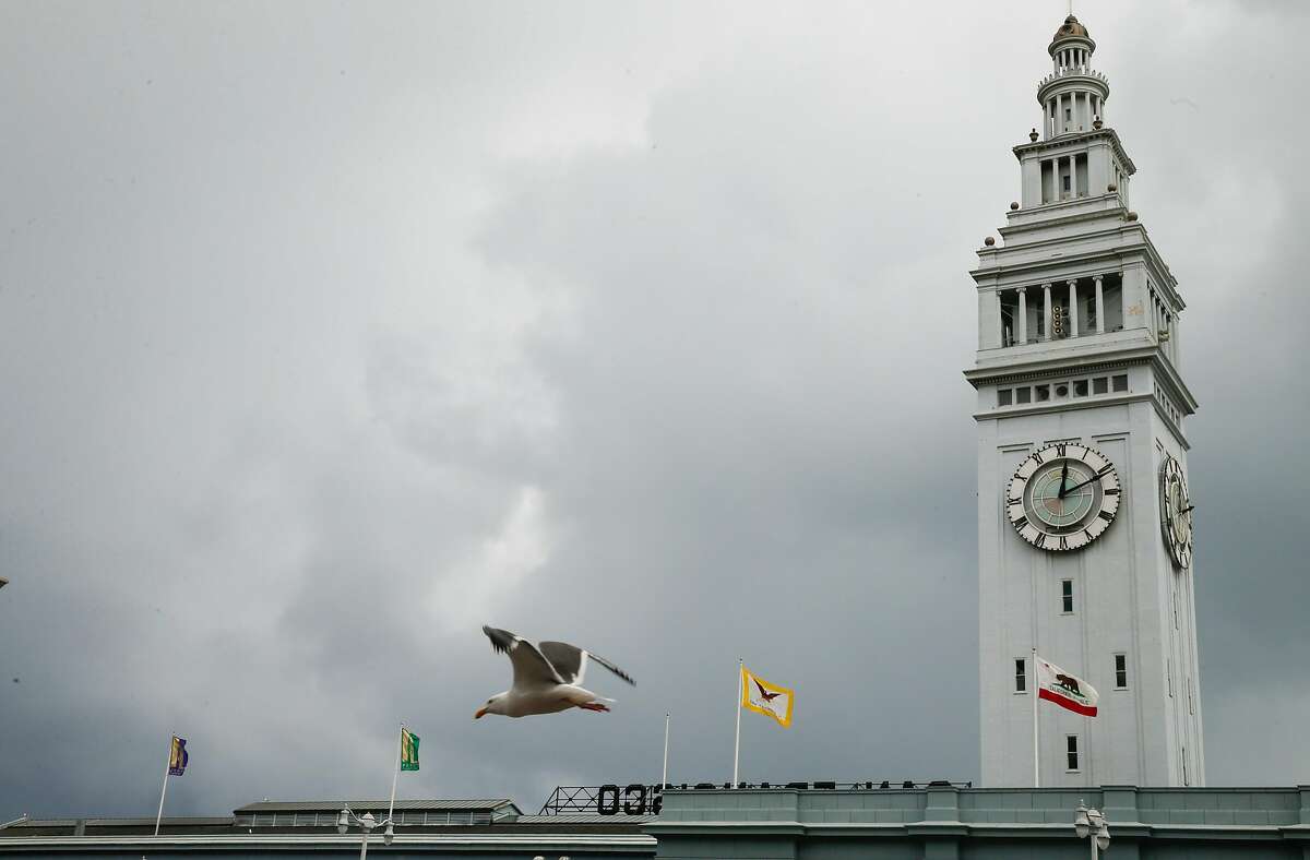 The main tower of the Ferry Building is seen Saturday, March 3, 2018 in San Francisco, Calif.