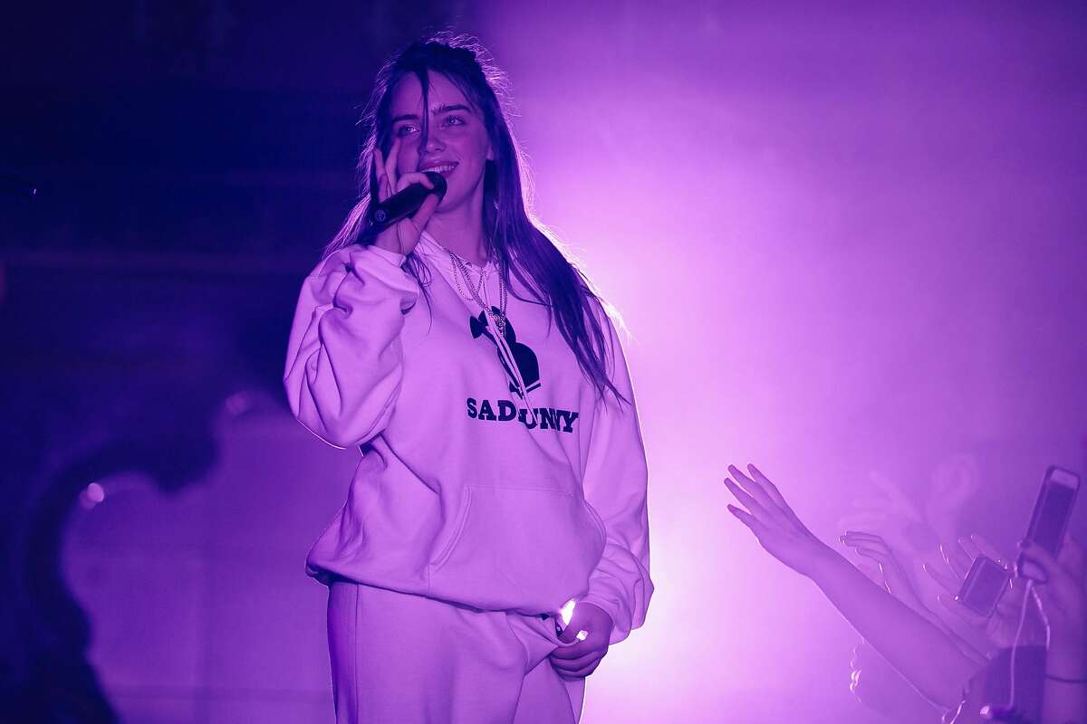 Billie Eilish performs at the Great American Music Hall in San Francisco, Calif., Saturday, March 3, 2018.