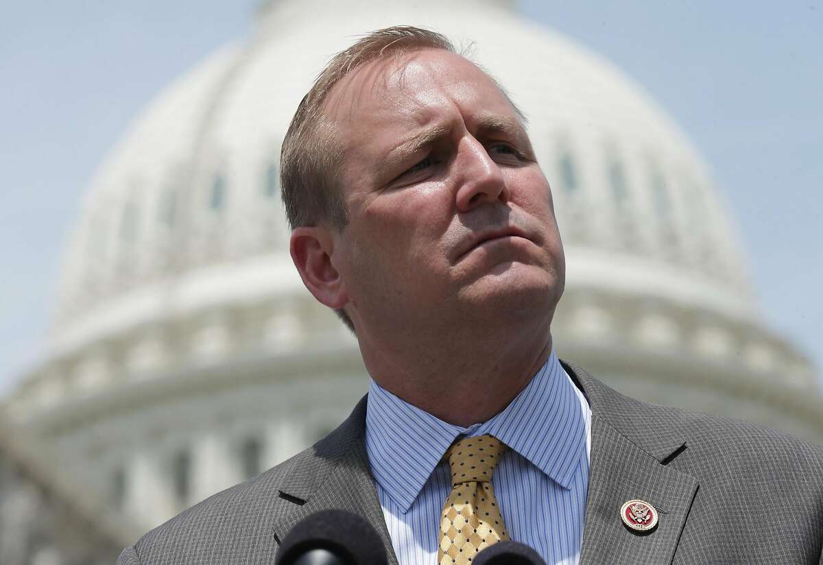 WASHINGTON, DC - MAY 20: Rep. Jeff Denham (R-CA) speaks during a news conference with military 'DREAMers', undocumented youth who aspire to serve the United States in uniform but are prohibited from doing due to their immigration status, in front of the U.S. Capitol May 20, 2014 in Washington, DC. Co-sponsored by Rep. Tammy Duckworth (D-IL), Denham's Enlist Act would amendment to the National Defense Authorization Act to allow some undocumented immigrants to join the military. (Photo by Chip Somodevilla/Getty Images)