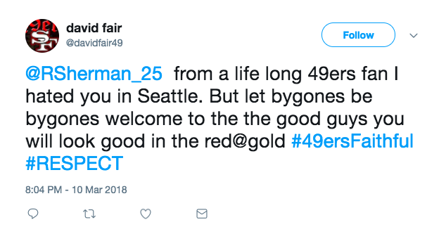 The Tip' is history in Seattle as Richard Sherman works to unblock 49ers  fans on Twitter – GeekWire