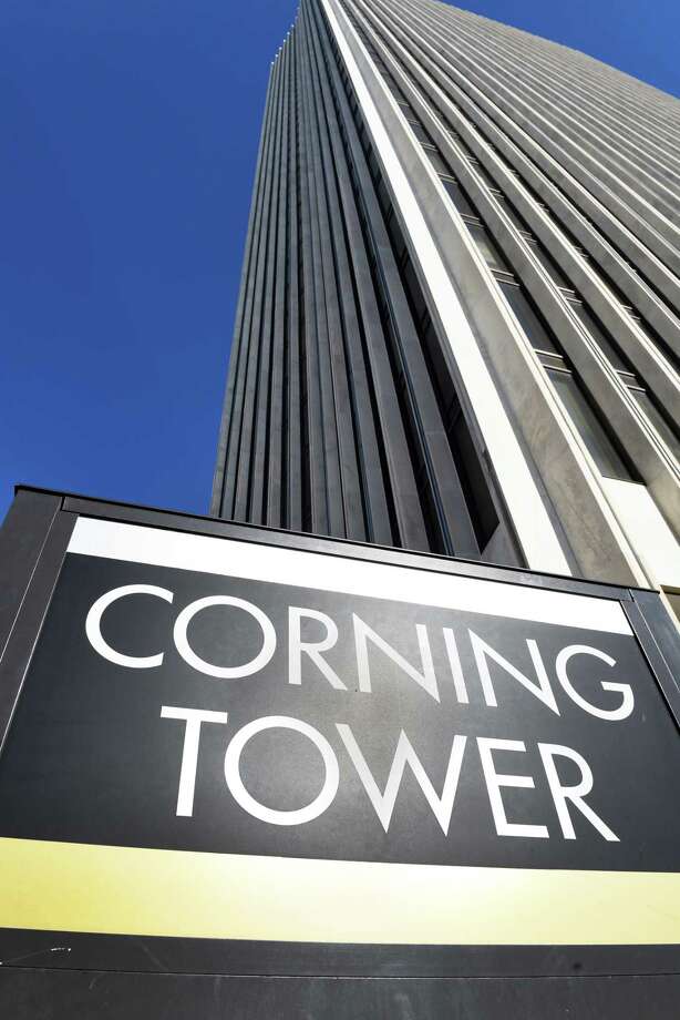 The Corning Tower on the Empire State Plaza on Friday, Feb. 17, 2017, in Albany, N.Y. (John Carl D'Annibale/Times Union archive) Photo: John Carl D'Annibale / 20039728A