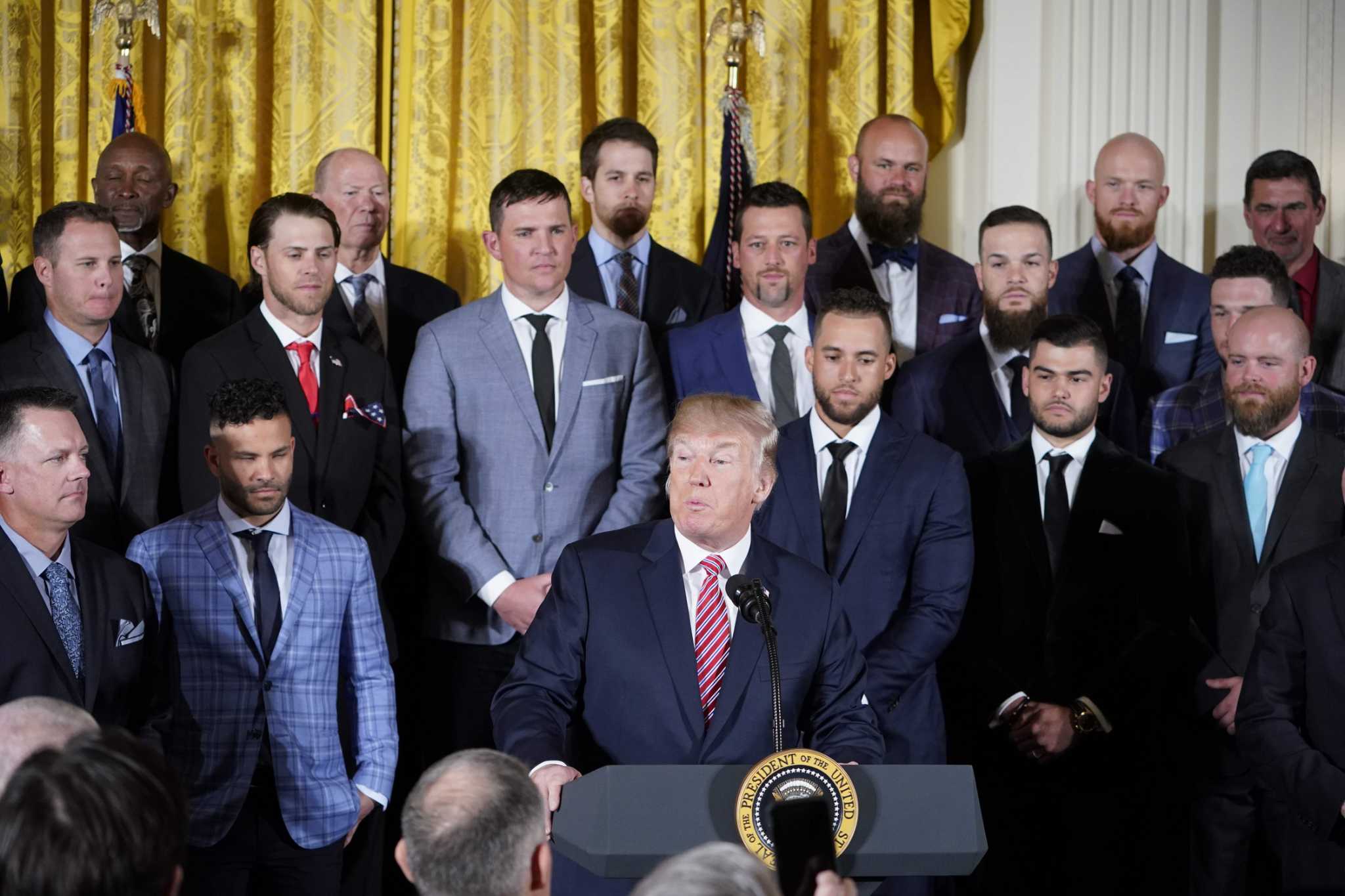 Houston Astros White House visit: President Trump hosts the World Series  champions today -- live stream and live blog - CBS News