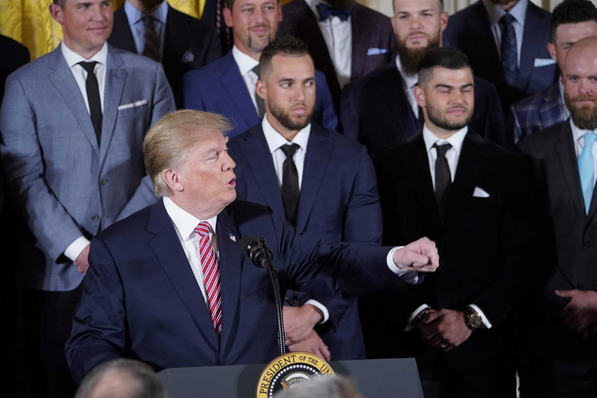 Houston Astros White House visit: President Trump hosts the World Series  champions today -- live stream and live blog - CBS News