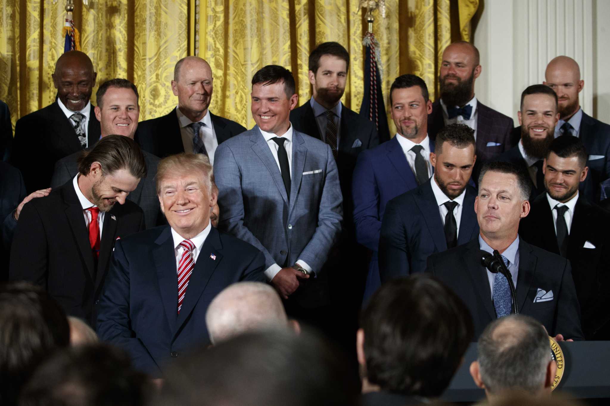 Trump recognizes World Series champion Houston Astros