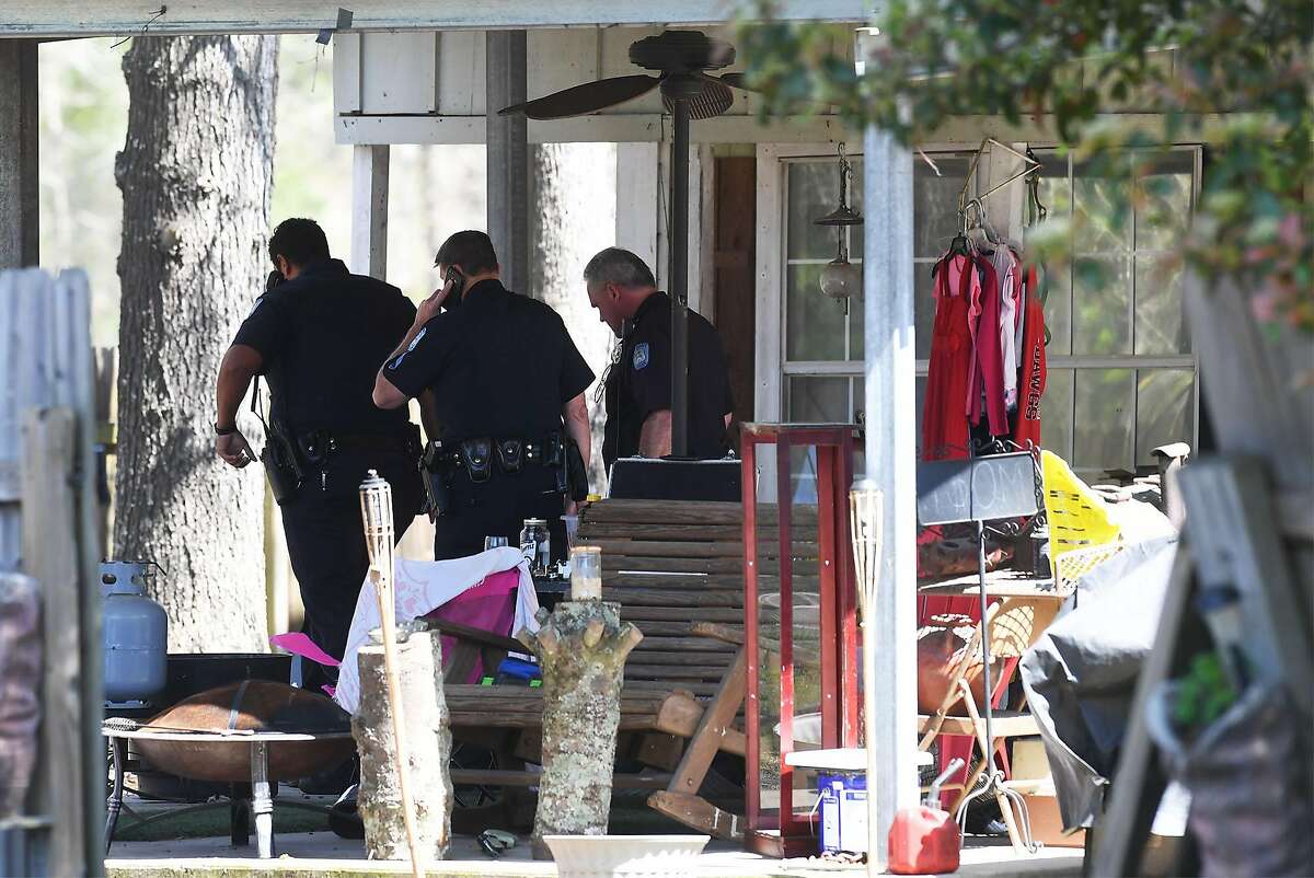 Beaumont Police investigate after an accidental shooting on Beaumont's Loop Road Monday. The incident involved an 8-year-old boy and his 14-year-old brother who was taken to the hospital. Photo taken Monday, March 12, 2018 Guiseppe Barranco/The Enterprise