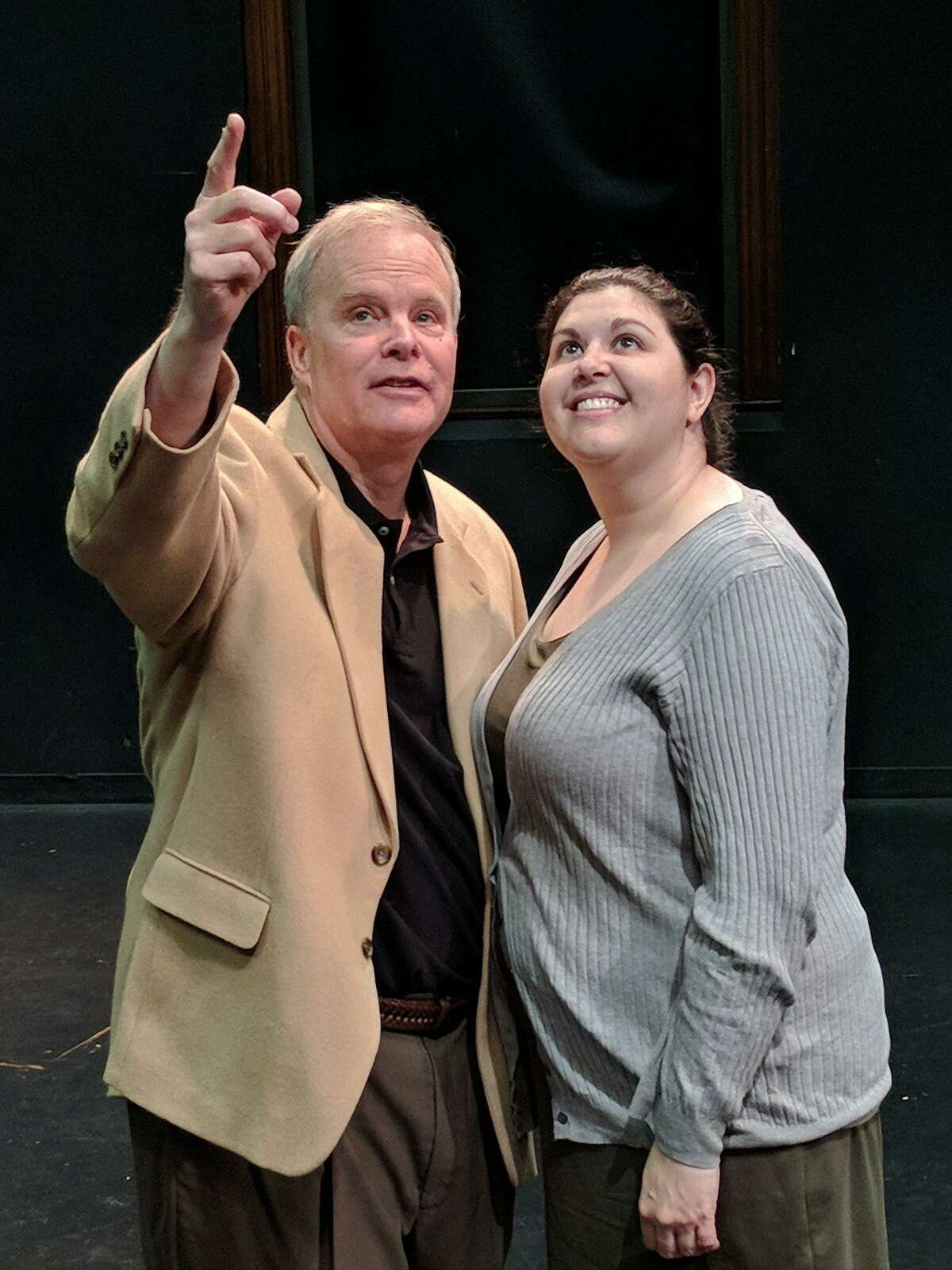 Phoenix Theater Company presents “Cabaret” at Oddfellows Playhouse in Middletown, opening March 23. Above, Ed Hobson and Katherine Loy rehearse a scene.