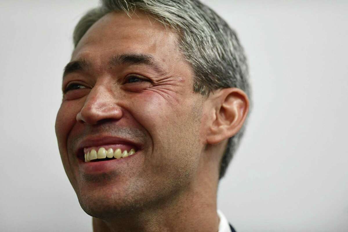 Ron Nirenberg smiles before being introduced Monday, March 12, 2018 in Philadelphia, Pa. The San Antonio Mayor presented the 2018 George Gerbner Lecture in Communication ?’Be a Better Neighbor: The Education of a Mayor,?“ at the Annenberg School for Communication at the University of Pennsylvania. (Corey Perrine/For the San Antonio Express-News)