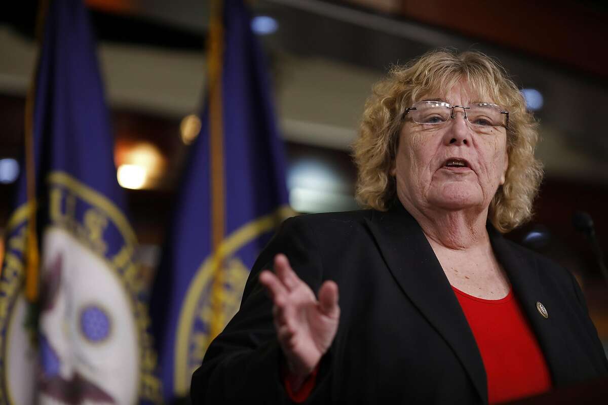 WASHINGTON, DC - FEBRUARY 14: Rep. Zoe Lofgren (D-CA) speaks at a press conference on Capitol Hill on February 14, 2018 in Washington, DC. Pelosi and her fellow Democrats addressed the need for heightened security surrounding the nation's voting systems ahead of the 2018 midterms. (Photo by Aaron P. Bernstein/Getty Images)