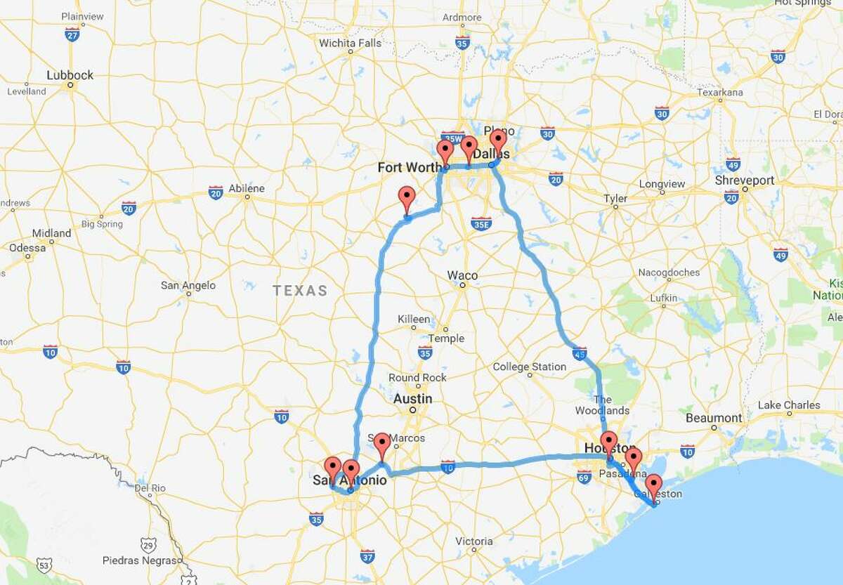 texas road trip routes