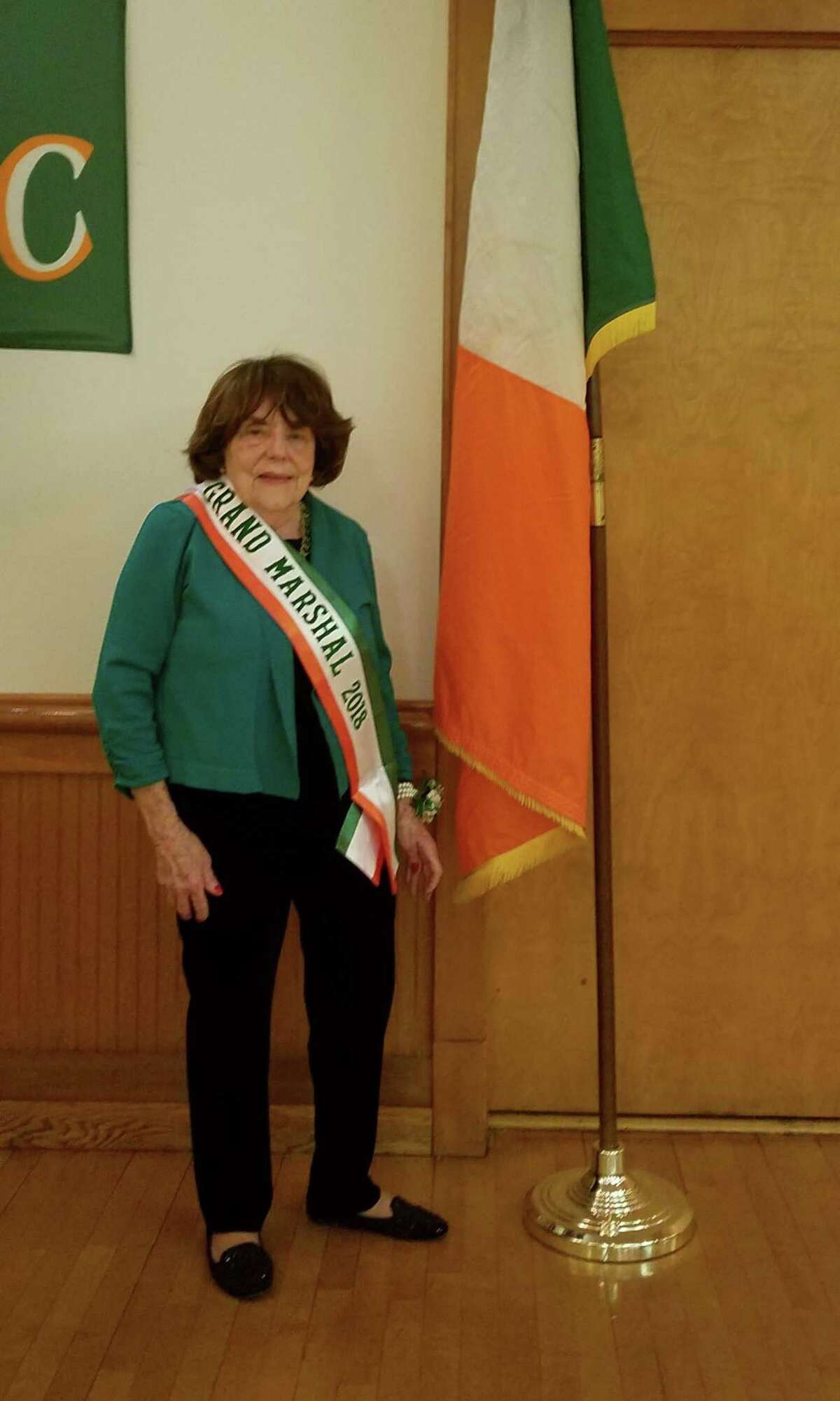 Pat Wilson, a lifelong town resident, will be the grand marshal of the 44th annual St. Patrick’s Day Parade in Greenwich. The parade, sponsored by the Greenwich Hibernian Association, will step off at 2 p.m. Sunday from Town Hall.