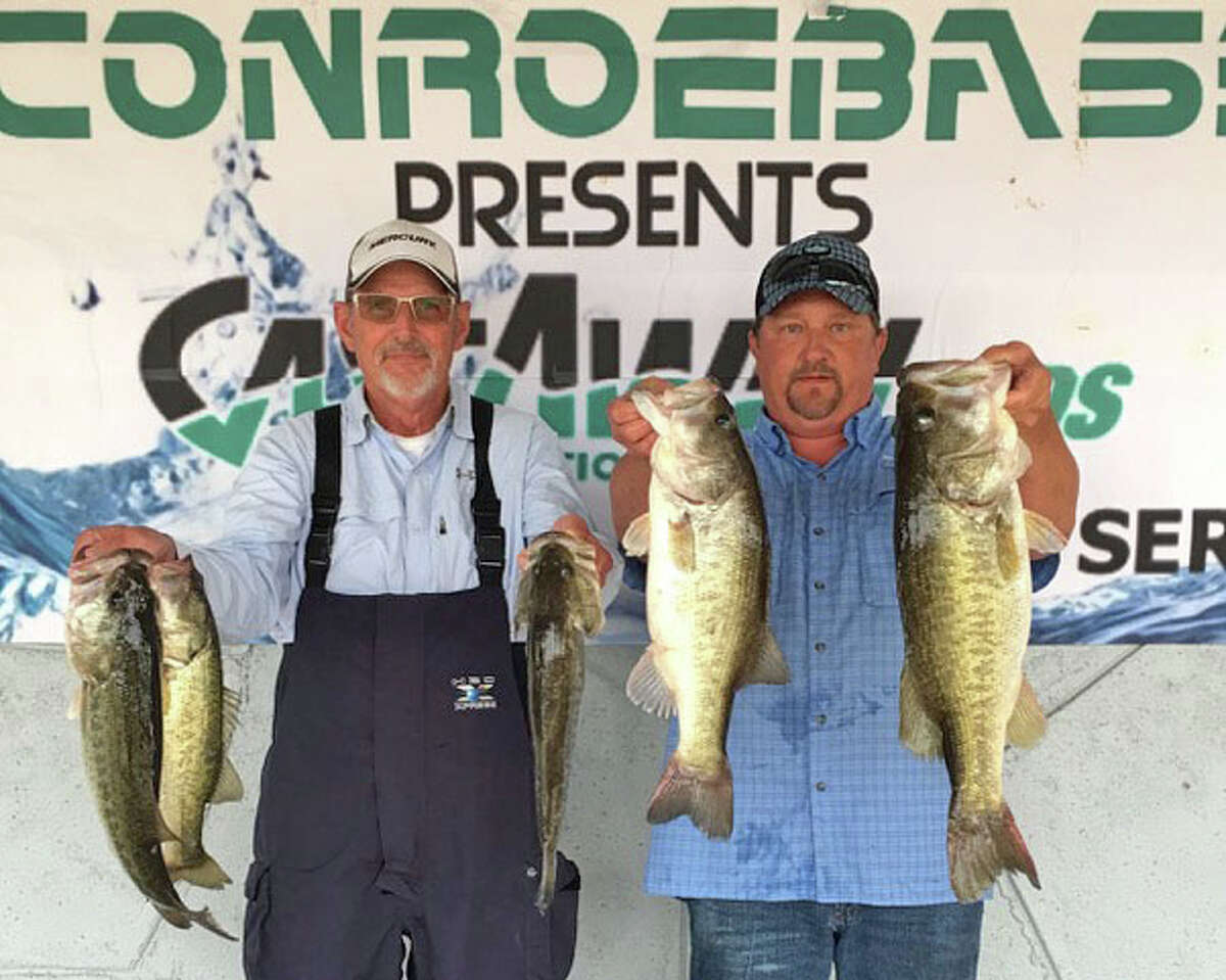 Barry Baker and Mike Lane won the CONROEBASS/CASTAWAY RODS Weekend Series with a stringer total weight of 21.87 pounds.