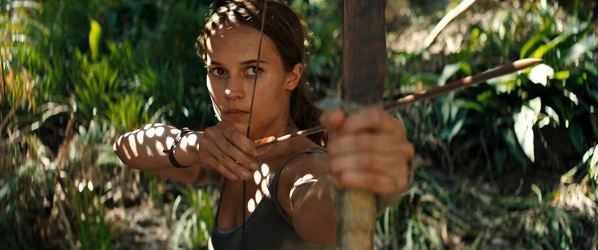 Alicia Vikander in "Tomb Raider" (2018).