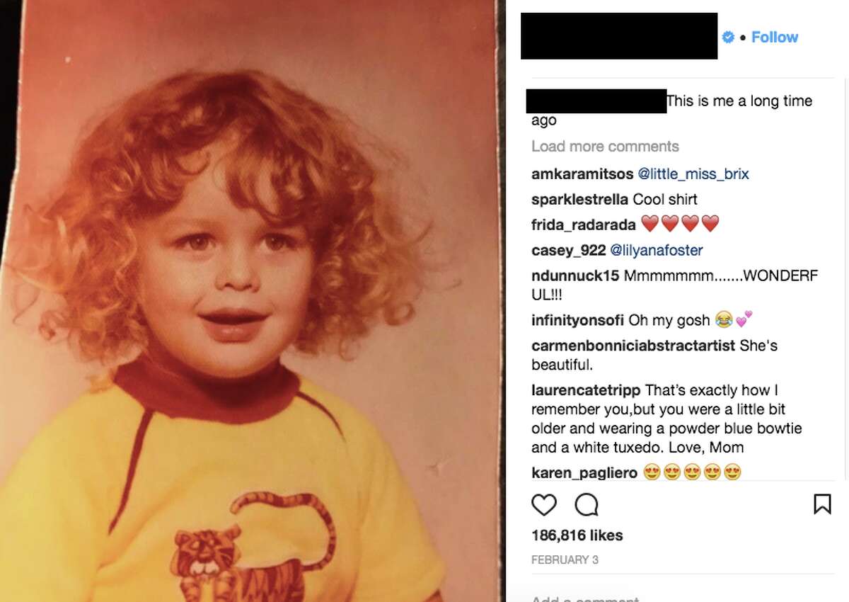 Do you recognize these Bay Area celebrities from their childhood photos? 2 This adorable mop-top's signature look as an adult is less whimsical than her tiger sweatshirt here.