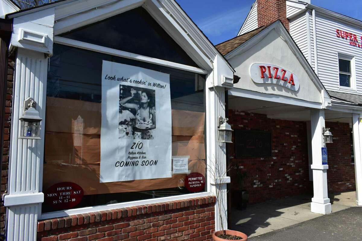 The former John's Best Pizza on March 14, 2018, at 1 Danbury Road in Wilton, Conn., with Zio Italian Kitchen Pizzeria & Bar the promised replacement within a few weeks.
