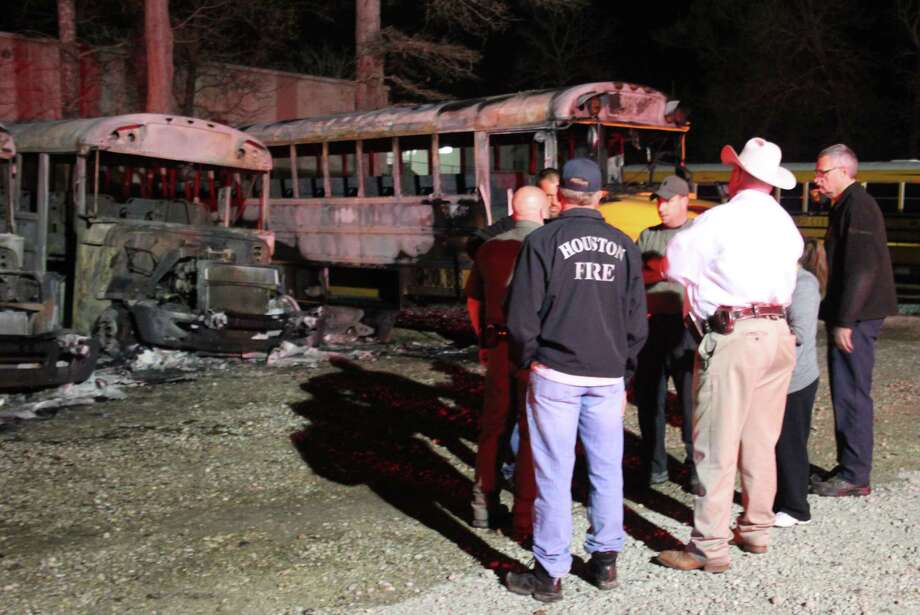 Late Night Blaze Claims Five Coldspring Isd Buses Houston Chronicle