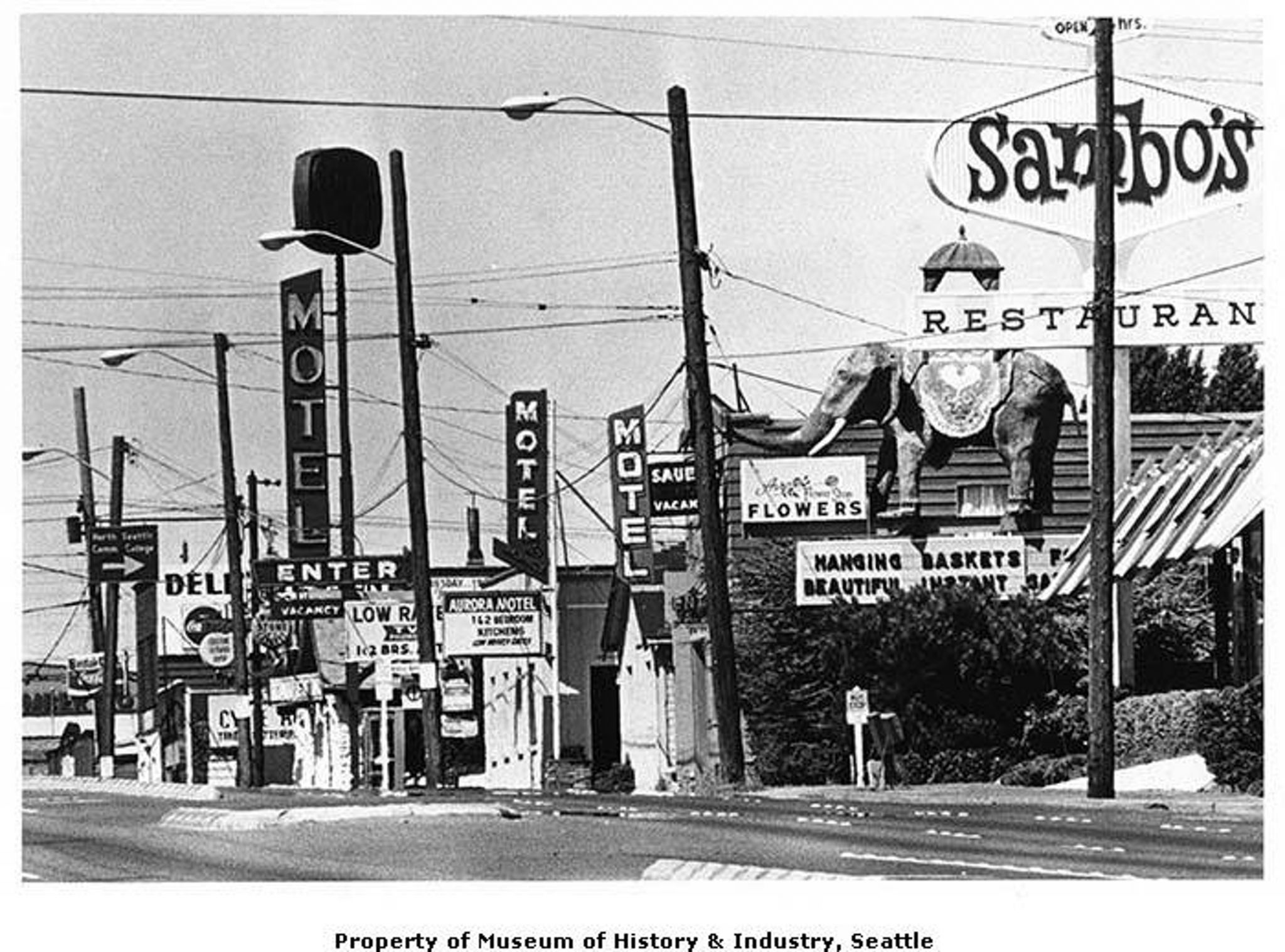 Photos Looking back on Aurora Avenue