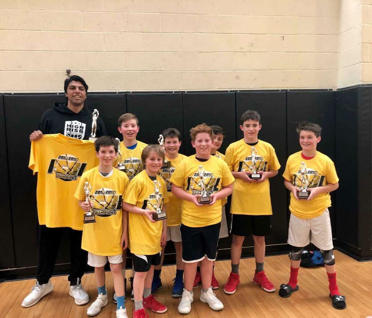 The Greenwich Select Boys Red Team, a squad that is part of High Rise Basketball Academy, captured its division title at the Fairfield County Basketball League Championships recently at Fairfield Ludowe High School. Greenwich defeated Weston 43-30 in the championship game.