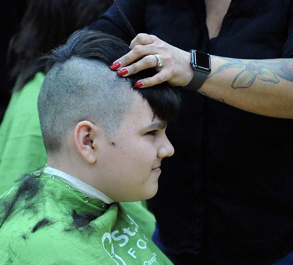 Photos St. Baldrick’s Head Shave event at WMS