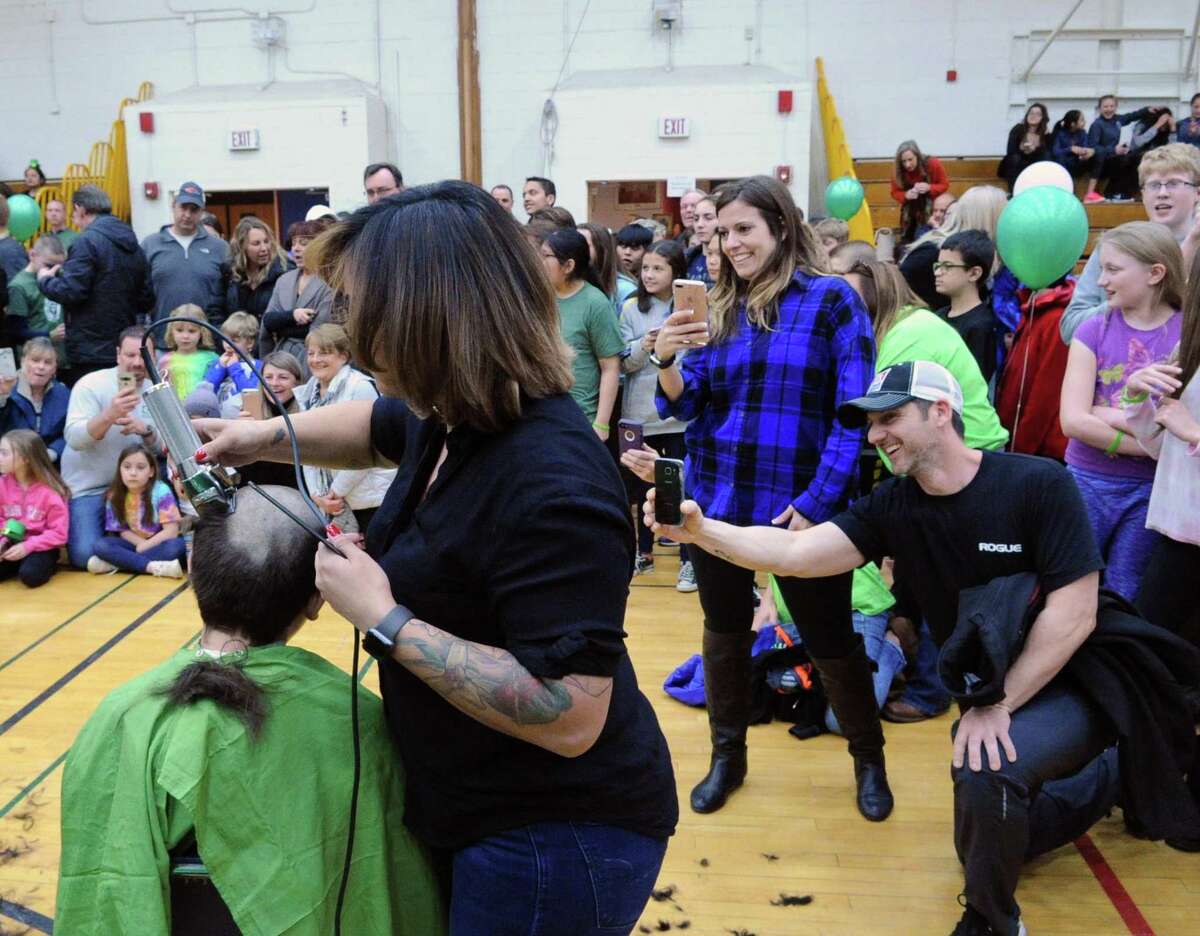 Photos St. Baldrick’s Head Shave event at WMS