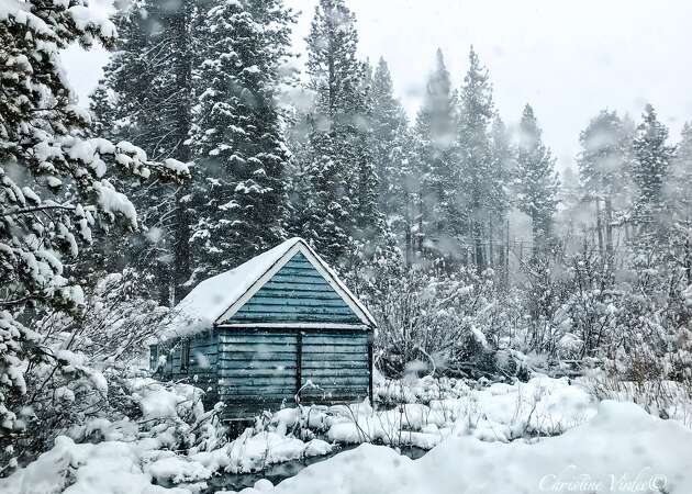 More than 2 feet of snow fell in the Sierra overnight and it's still dumping. Highway 80 closed