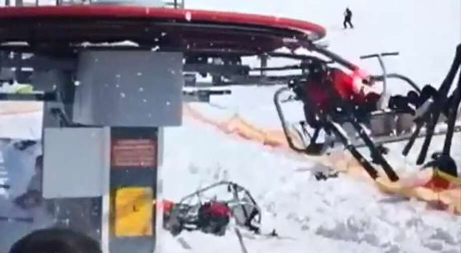 A Scary Video Shows Skiers Jumping And Being Thrown From An Out Of