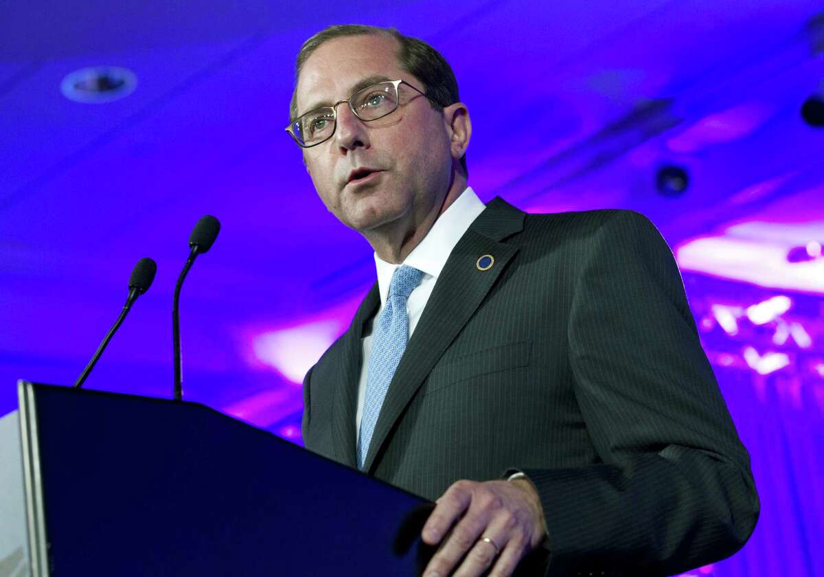 Department of Health and Human Services Secretary Alex Azar speaks at the National Governor Association 2018 winter meeting in Washington. Azar wants drug makers to be more transparent in pricing and has proposed that the sticker price be included in TV ads for some drugs.