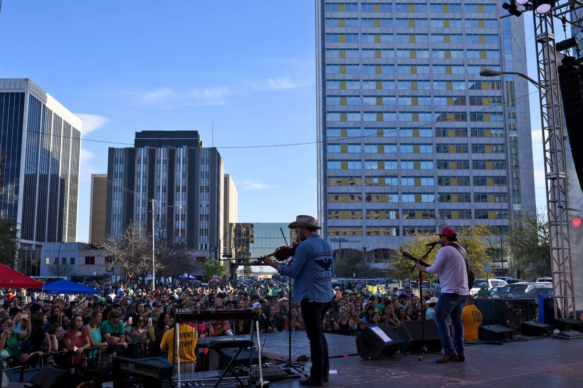 Josh Abbott Band performs during the Patrick's Day Music Fest hosted by Mac's Bar-B-Q March 17, 2018, in downtown Midland. James Durbin/Reporter-Telegram