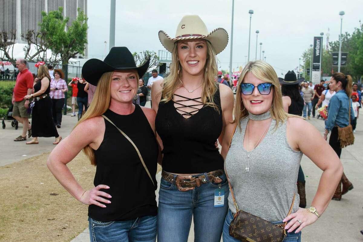 Fans attending the Garth Brooks rodeo show at NRG Stadium.