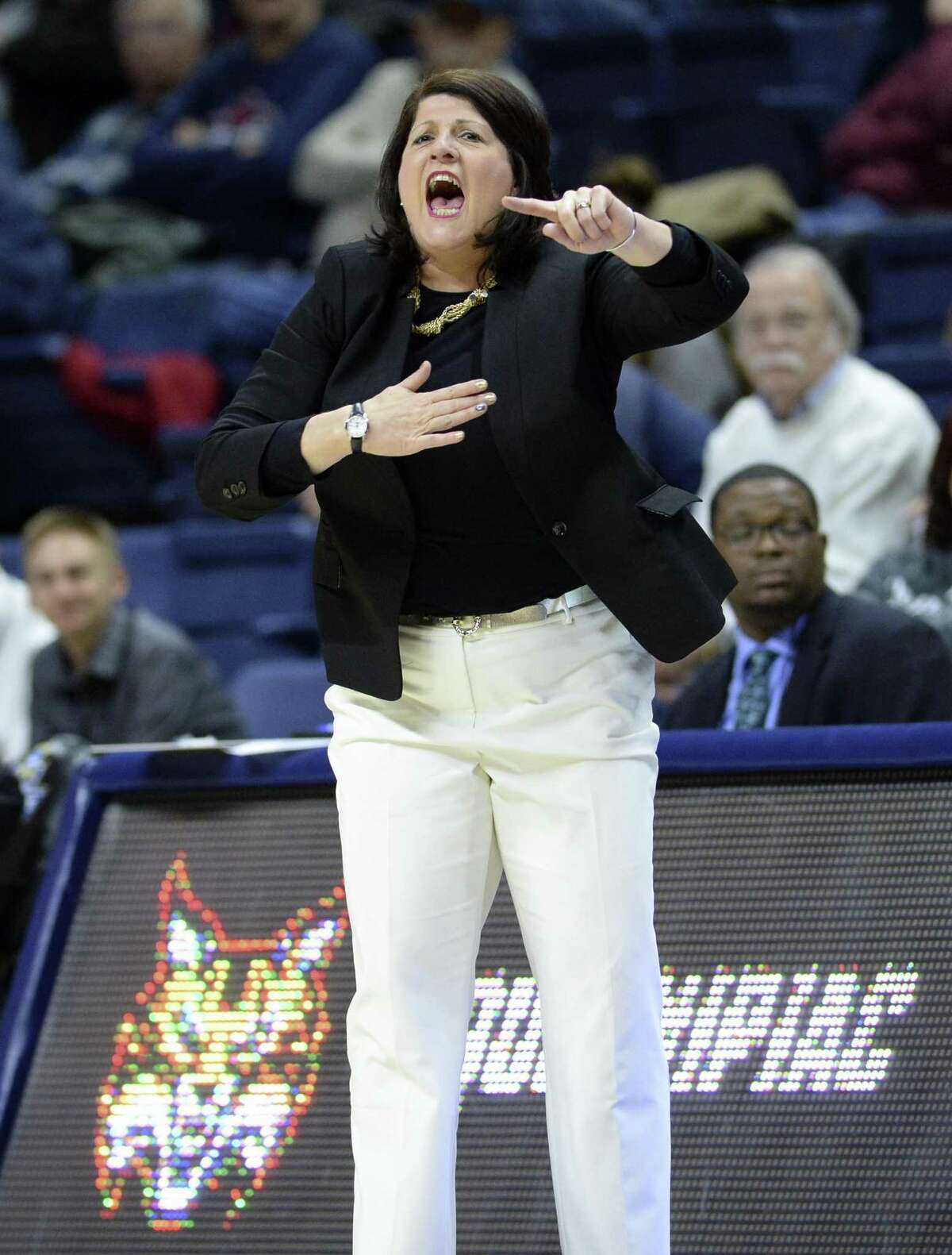 Quinnipiac head coach Tricia Fabbri.
