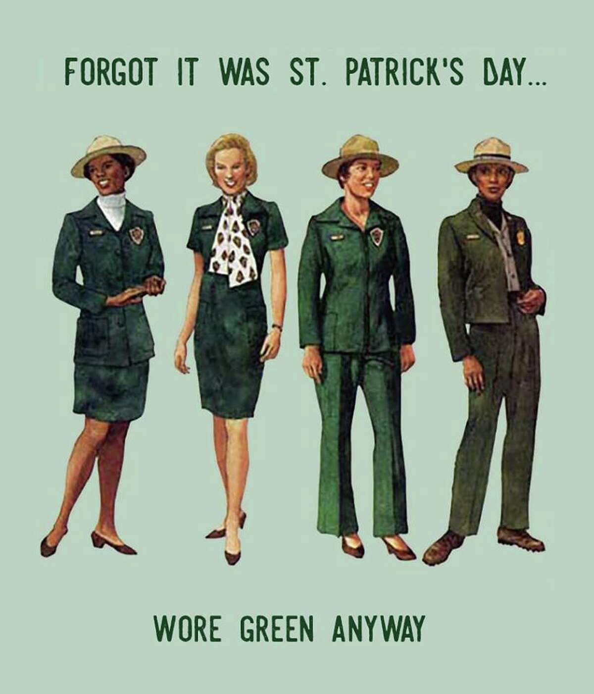 National Park Service shares throwback photo of vintage uniforms women wore