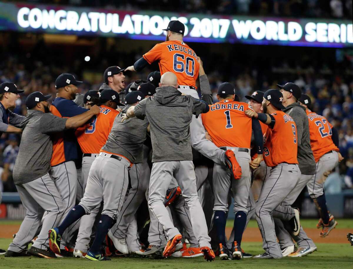The Astros are vying to become the first team to celebrate back-to-back World Series championships since the Yankees won three in a row from 1998-2000.