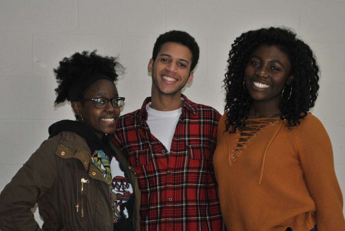 Danbury High School seniors Yacodou Johnson, Kevin Lapaix and Naomi Thomas developed and taught an after-school program at Broadview Middle School this month.