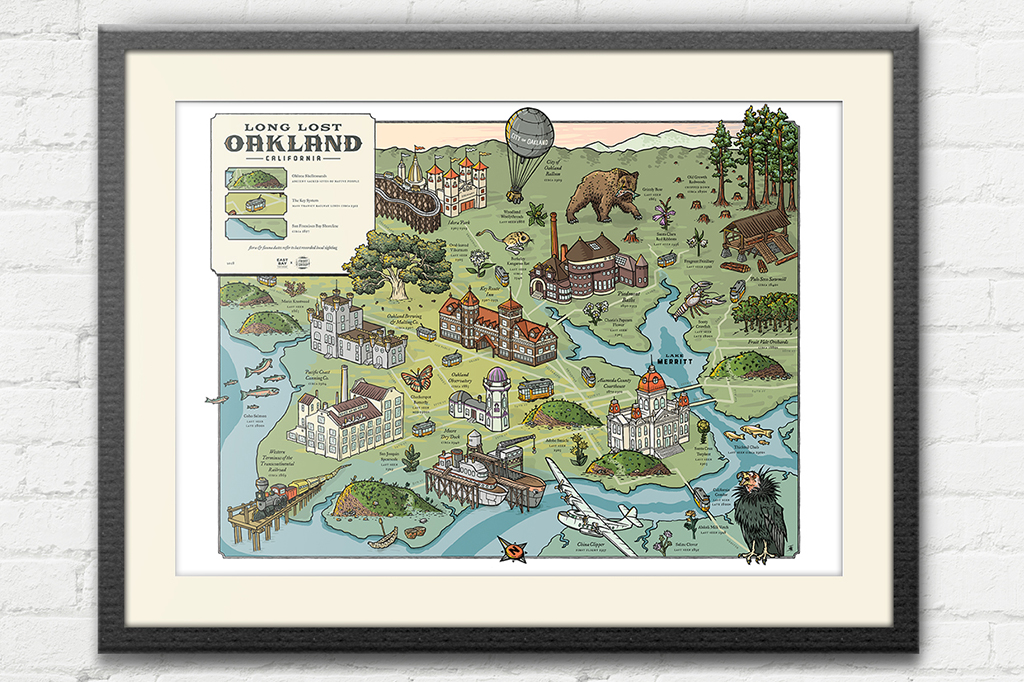 Long Lost Oakland Map An Oakland That's No Longer There: Lost Landmarks And What's There Now