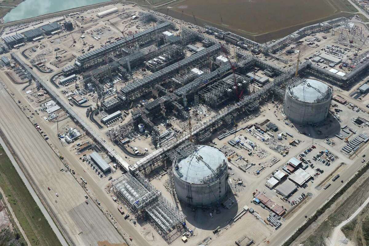 Construction continues at the Cheniere Liquid Natural Gas plant in Portland, Texas, Tuesday, Aug. 8, 2017. Stage one of the project broke ground on June 2015 and is scheduled to be in service in late 2018. The complete project will have a cost of over $20 billion.