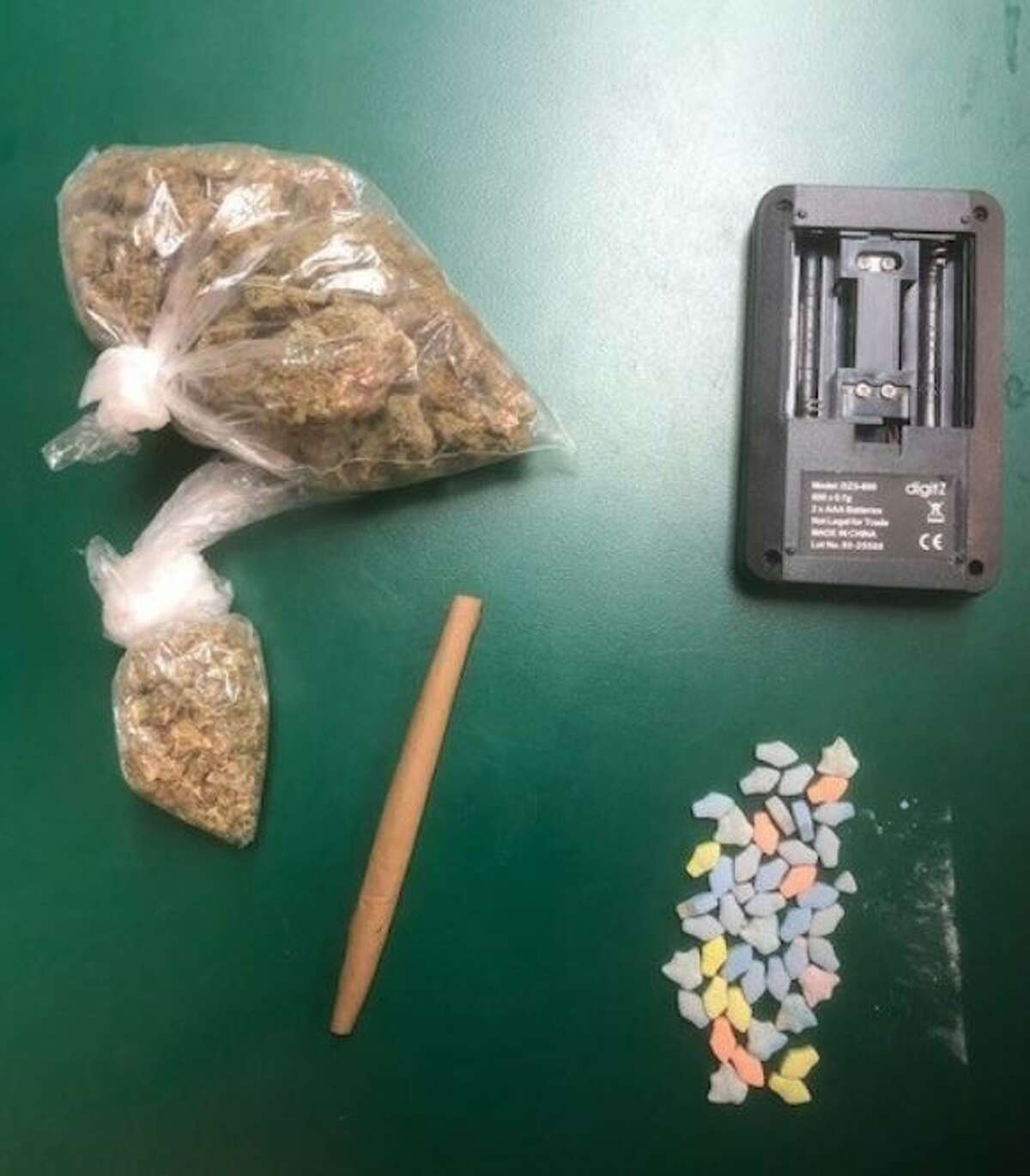Rio Grande Valley Sector Border Patrol seized 45 pills of ecstasy, some marijuana and two loaded handguns on Saturday.
