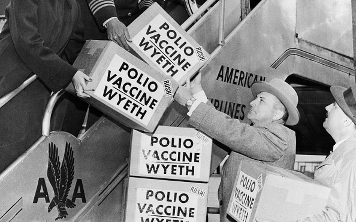 Polio Vaccine Being Shipped To Europe, 1955.