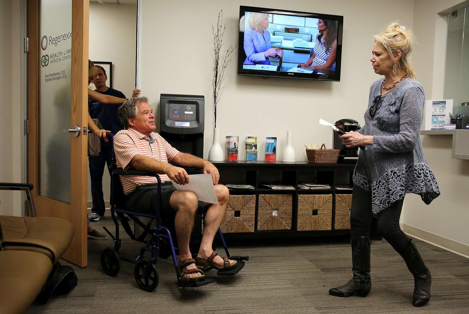 Jon Brandstad at a stem cell clinic.