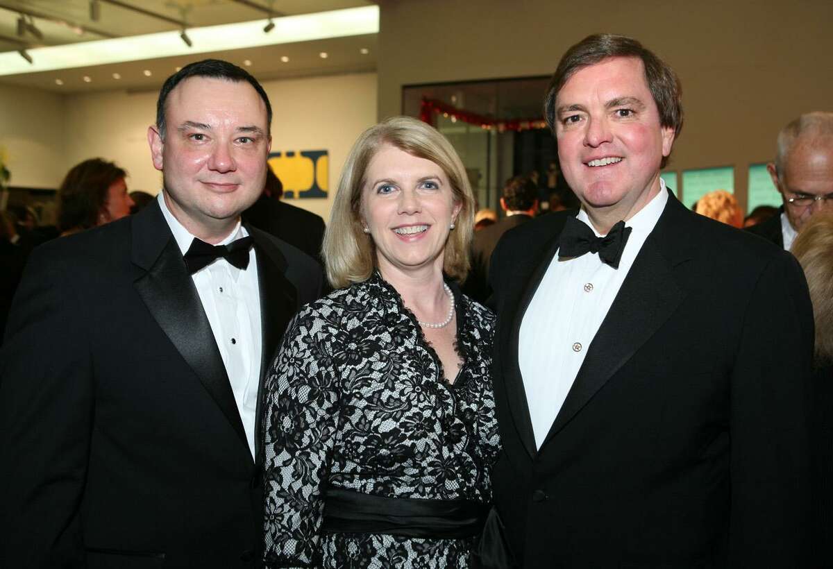 OTS/HEIDBRINK - Rene Barilleaux (accent on E in Rene, McNay chief curator), Alethea Bugg (spouse) and Bruce Bugg (Tobin Endowment chair/trustee) were at the Keys for a Cause gala on 11/6/2008 at the McNay Art Museum. This is #1 of 2 photos. names checked photo by leland a. outz
