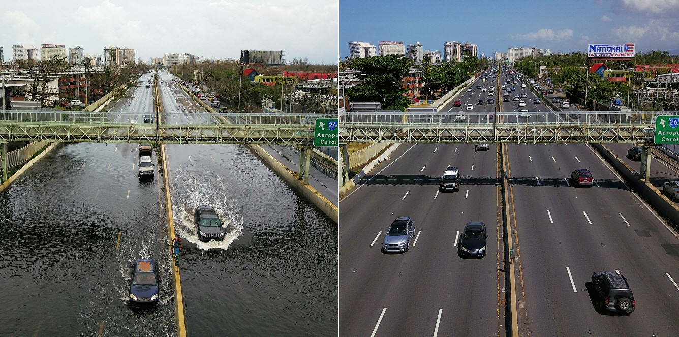 Before And After Photos Of Puerto Rico Shows The Island Six Months ...