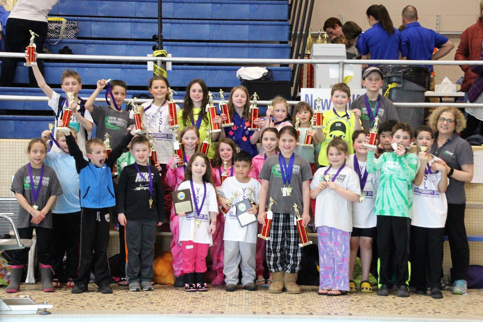 Big day for New Milford Barracudas at Yankee Swim League championships
